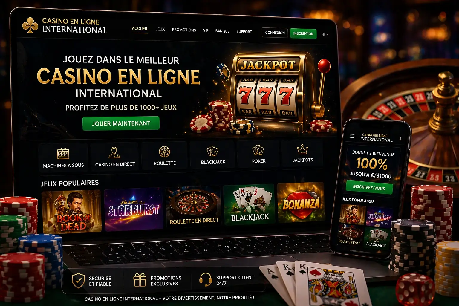 Casino en ligne international